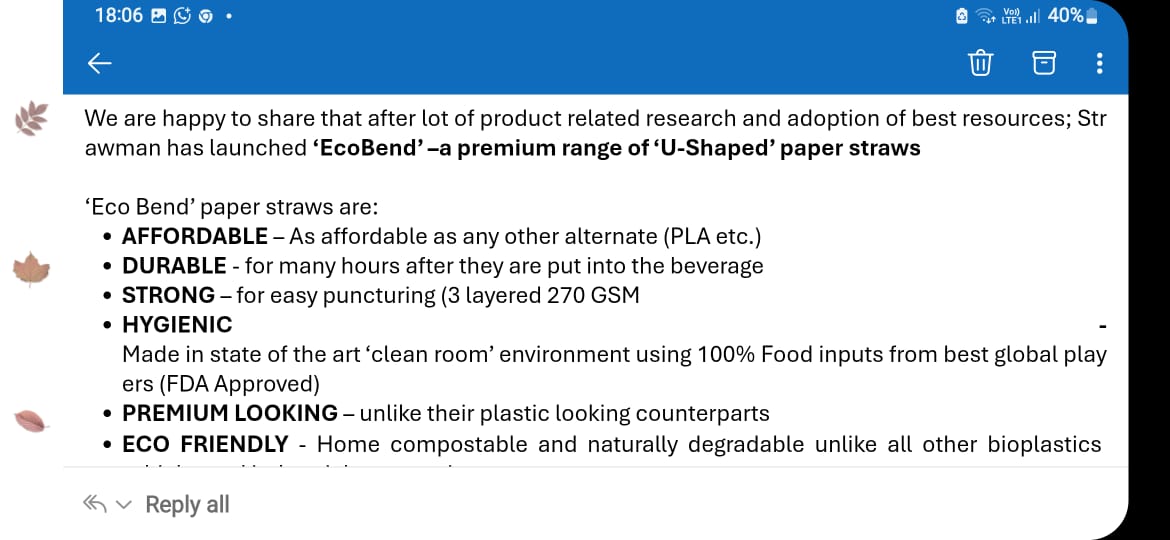EcoBend Straws
